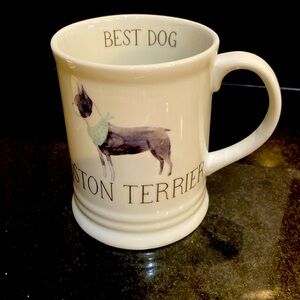 Juliana Swaney for Fringe Studio Boston Terrier Coffee Mug Tea Cup Collectible
